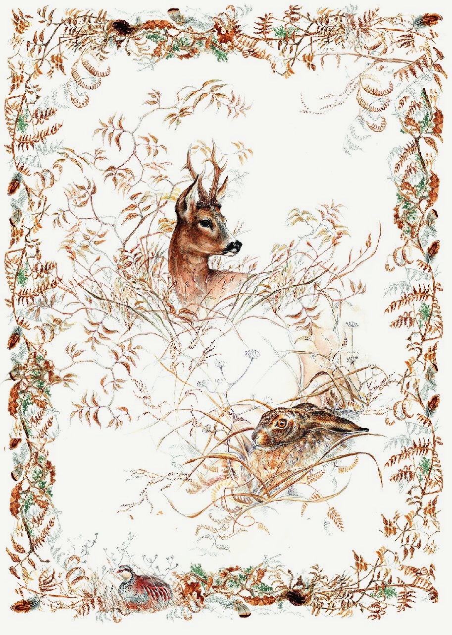 Gien Geschirrtuch Sologne Gien Geschirrtuch Sologne