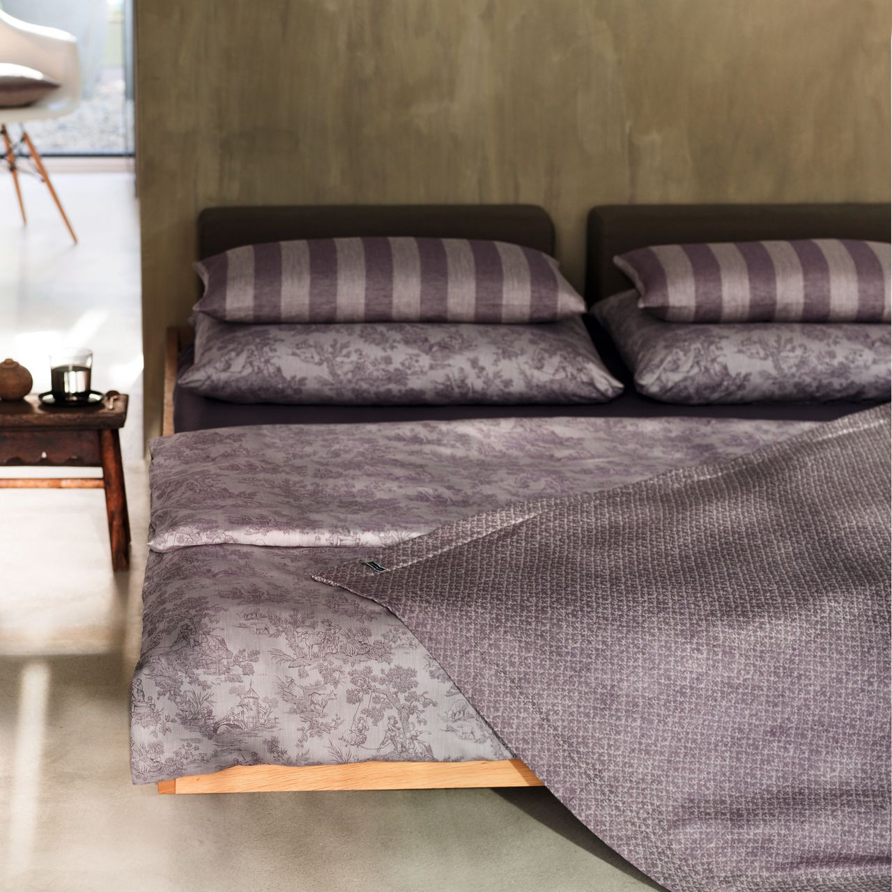 Leitner Leinen Bettüberwurf mit Vlies Voltaire Leitner Leinen Bettüberwurf mit Vlies Voltaire