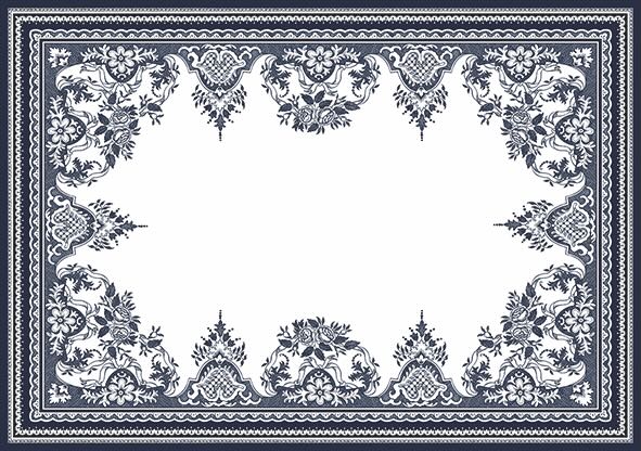 Gien Tischset Depareillees bleu